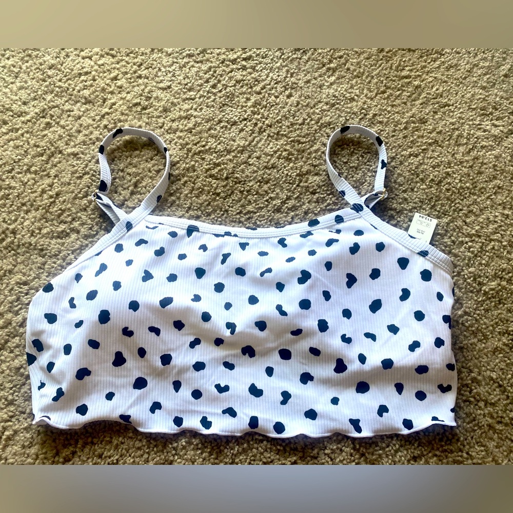 Cow Print Bikini Top